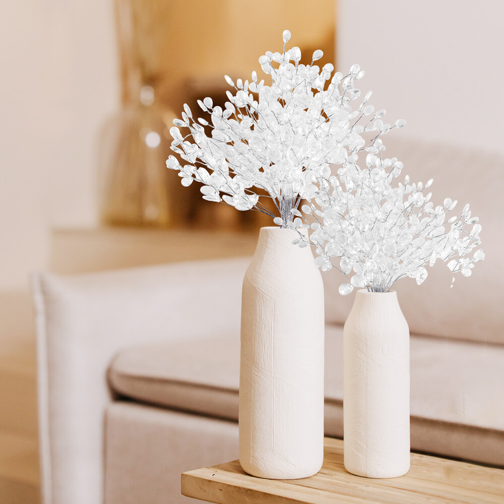 Artificial Bouquet 50 Stems Crystal Floral Picks Home Decoration Christmas Tree