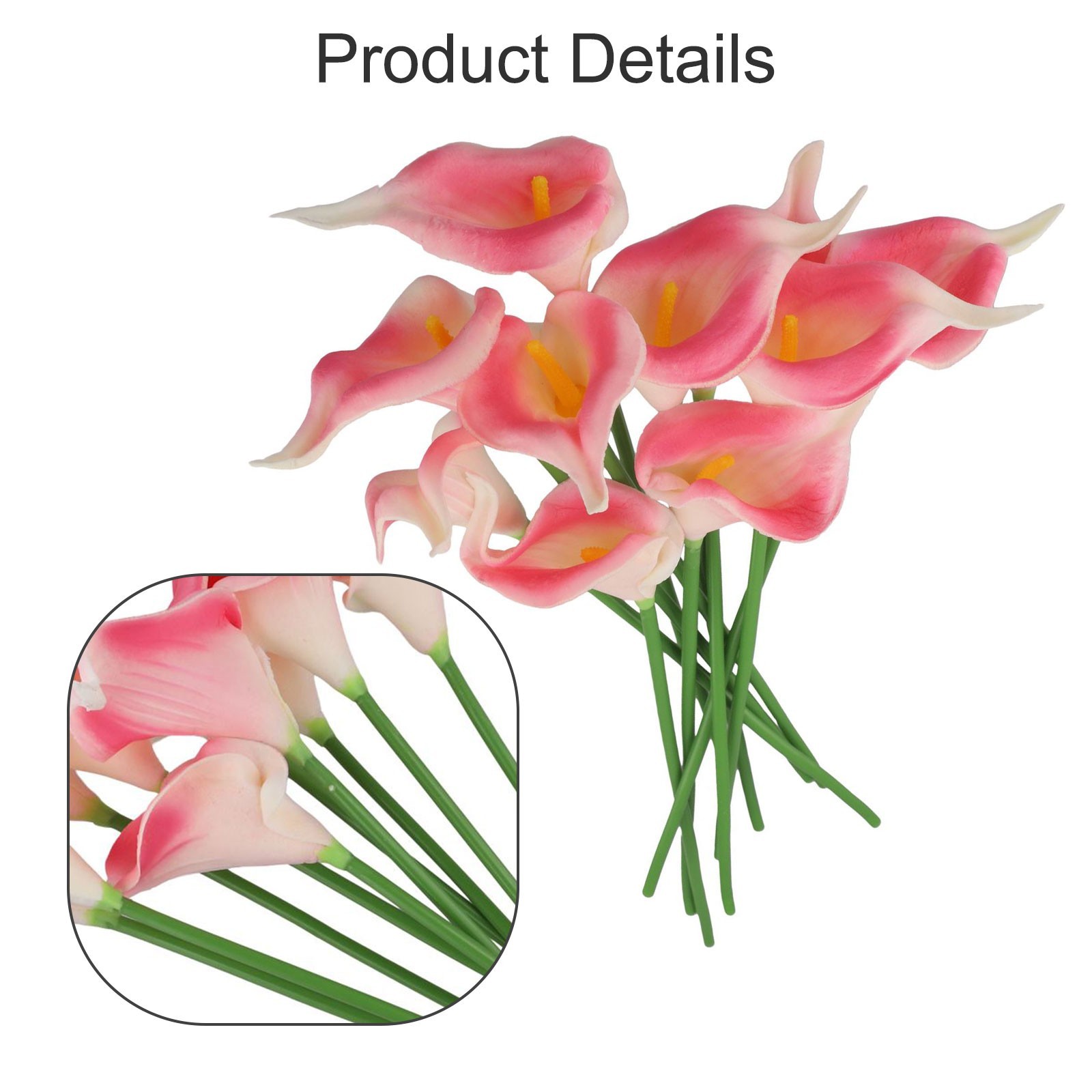 Colorful Calla Lily Artificial Flowers 10pcs for Modern Home Decoration