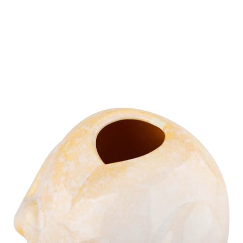 Quirky Yellow Ceramic Raw Chicken Vase – Funny Uncooked Turkey Lemon Yellow