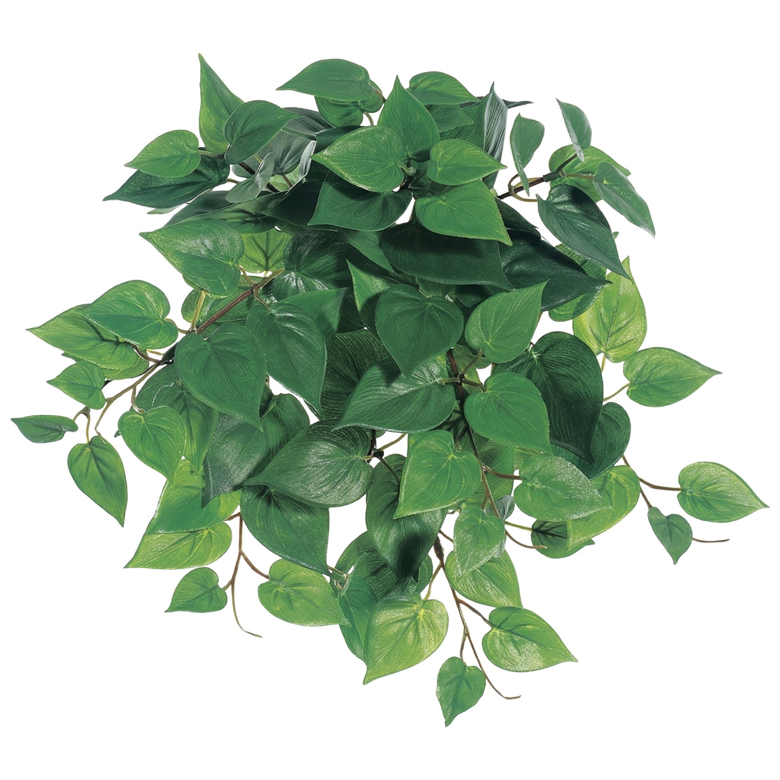 Allstate 12″ Artificial Craft Philodendron Two Tone Green Plant with 106 Leaves