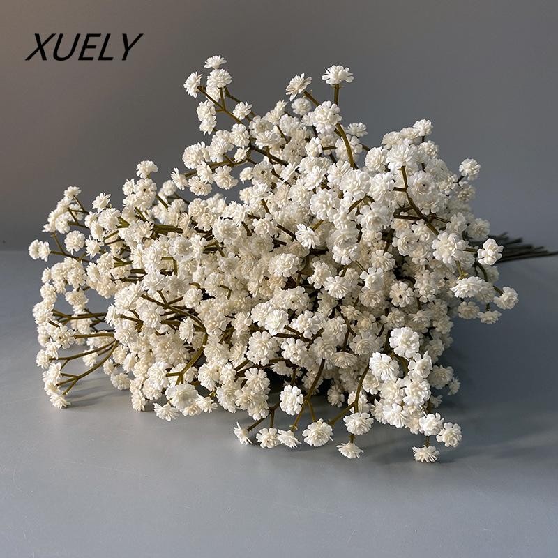 62CM Artificial Gypsophila Flowers Autumn PVC Bouquet Soft Faux Home Decor