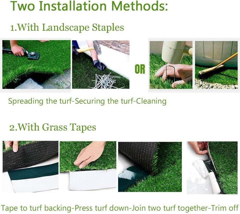 Realistic 5×8 Artificial Turf Mat – Perfect Green Solution for Pets & Gardens