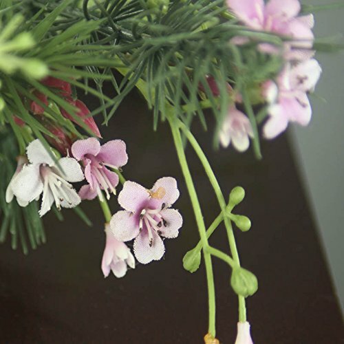 Lot of 2 Artificial Mixed Pine and Sweet Azalea 27″ Long Floral Swags