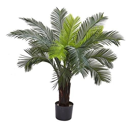 3 ft UV-Resistant Artificial Cycas Tree with Pot | Lush Realistic Palm Tree