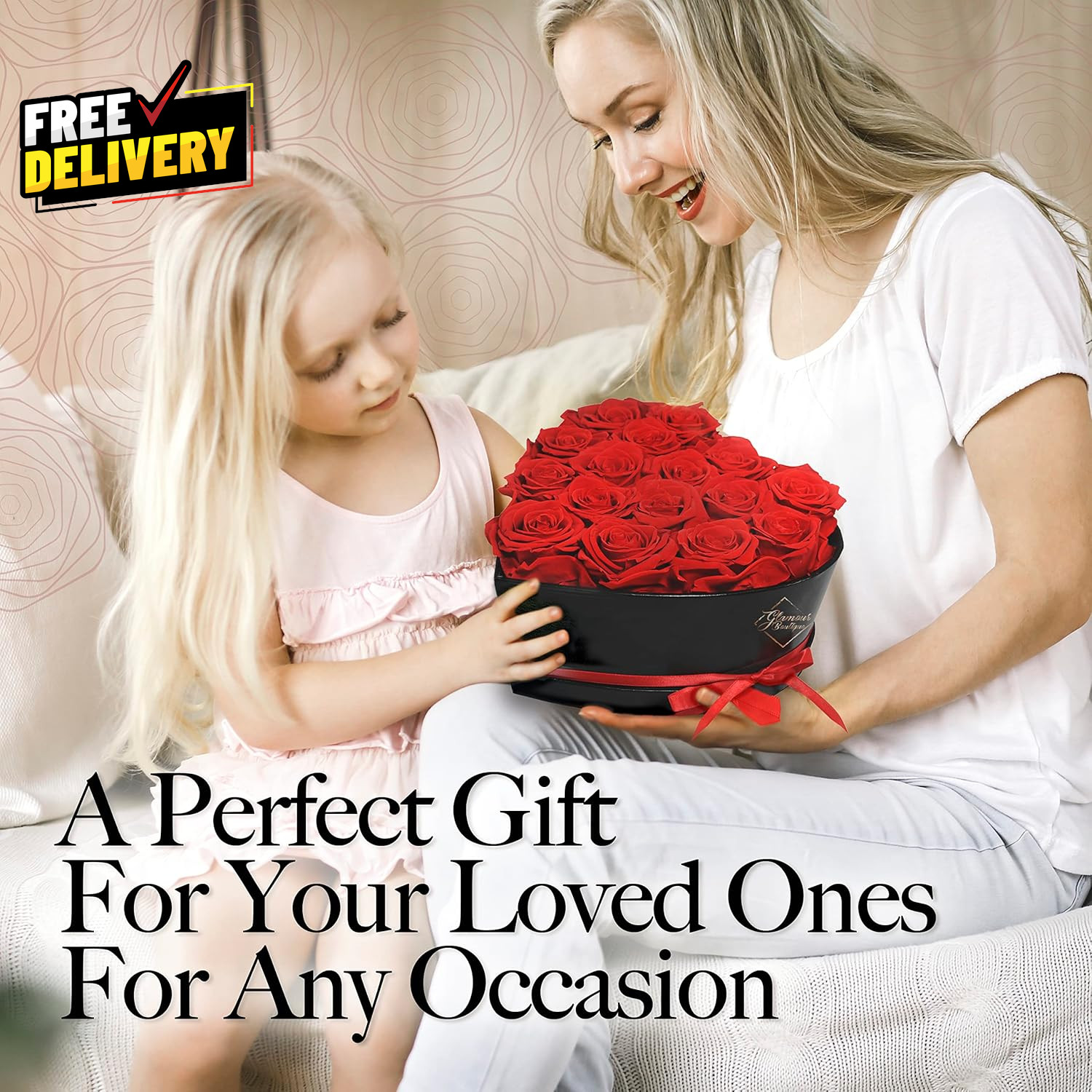 16 Forever Roses Heart Box Preserved Flowers Gift Red Valentine Anniversary