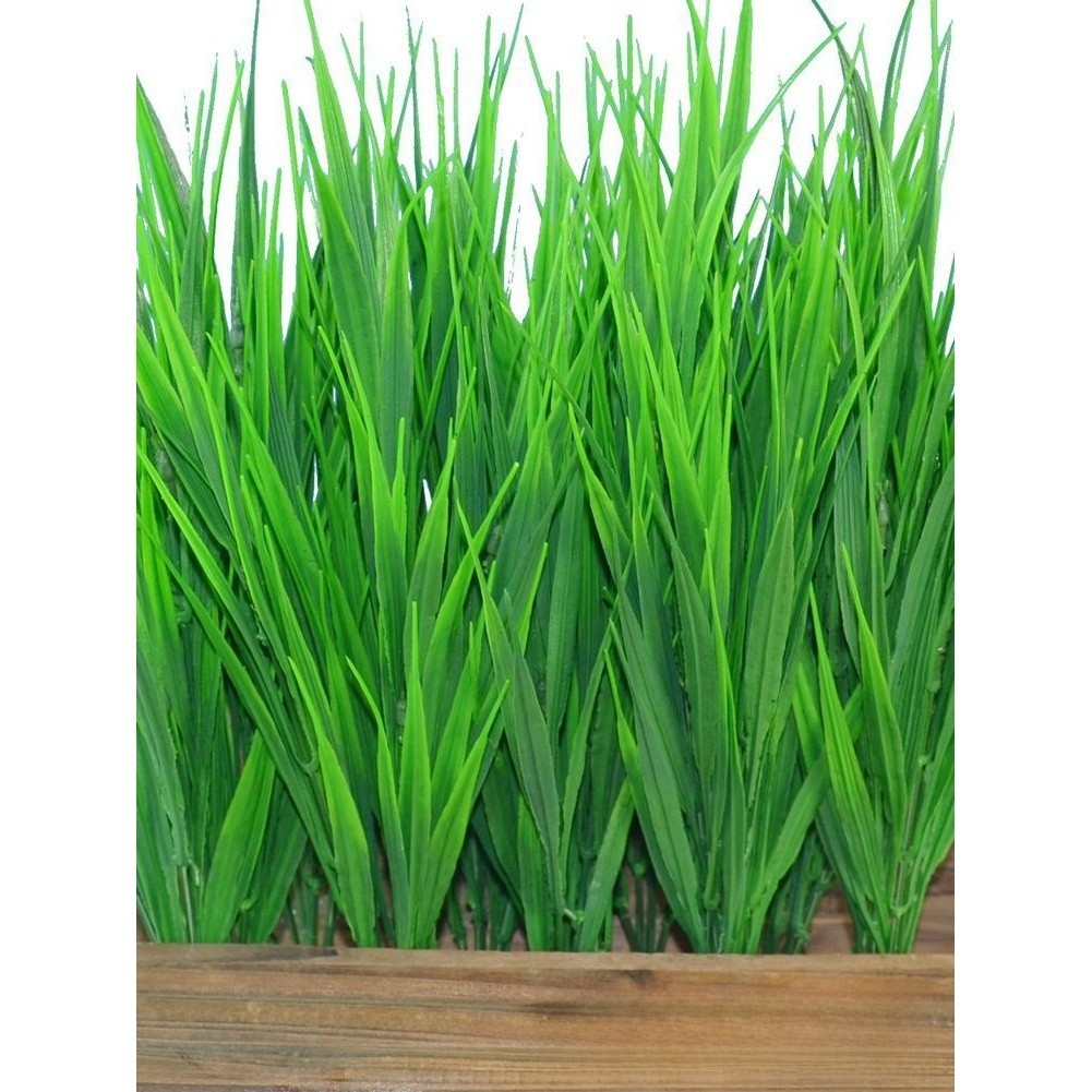 Plastic Artificial Grass 5 Pack for Vase Wedding Outdoor Home Photography Props