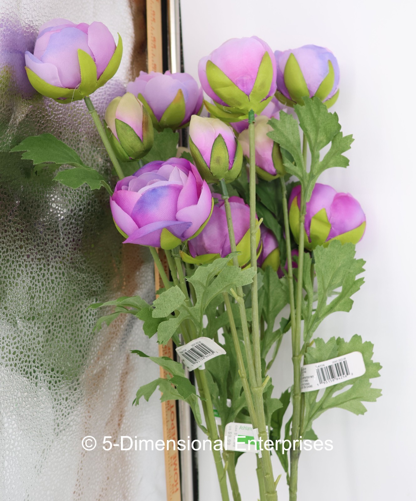Ashland Bunch of 5 Lavender Ranunuclus Artifical Flowers