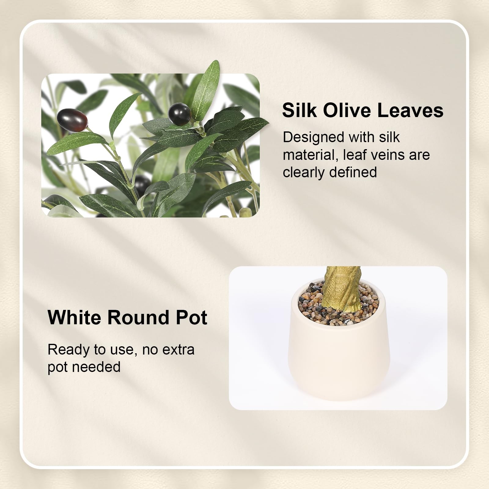 Artificial Olive Tree 7FT Faux Plants for Home Office Indoor Decor