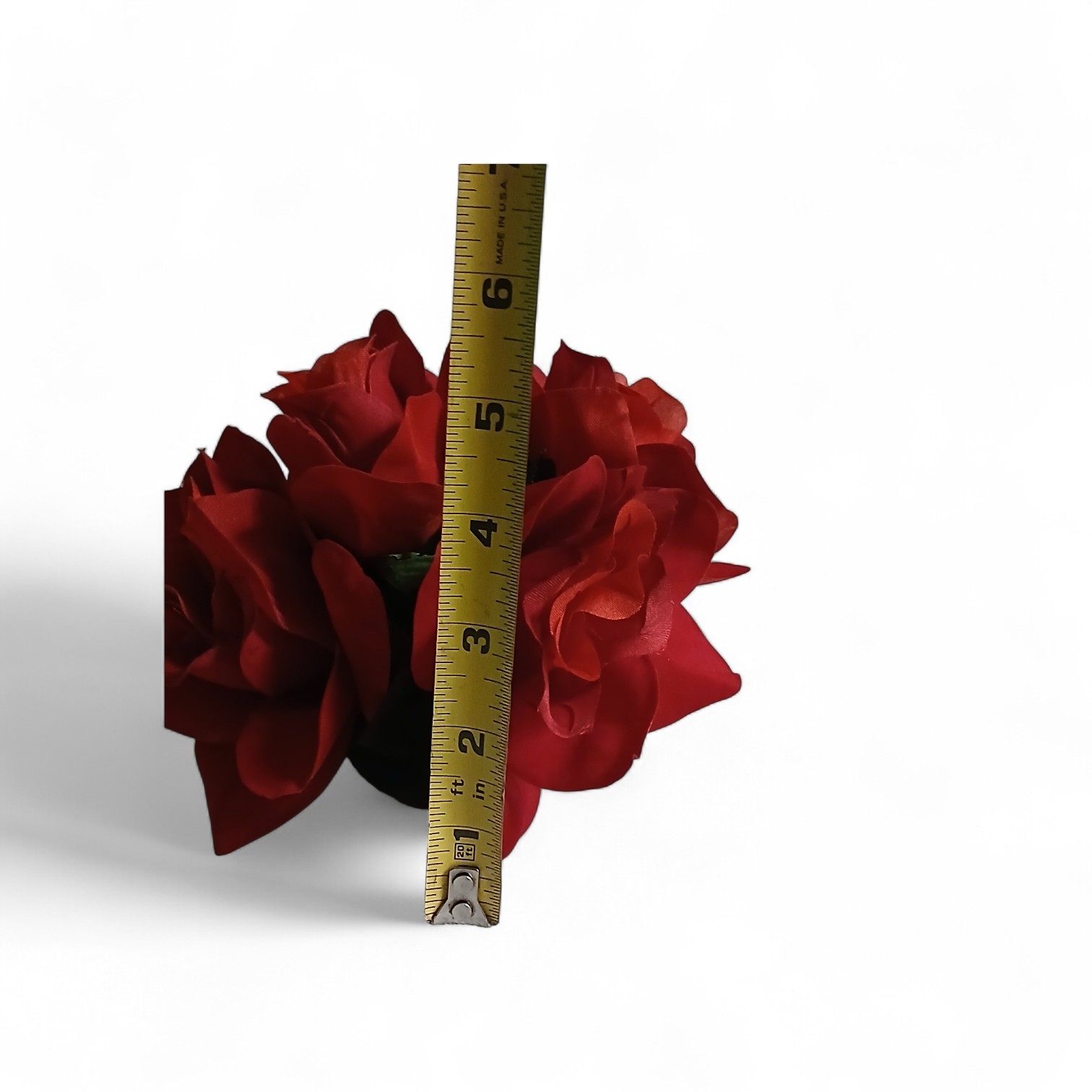 Red Rose Floral Arrangement Tea Cup POP-IN Romantic Elegant Wedding Holiday LOVE