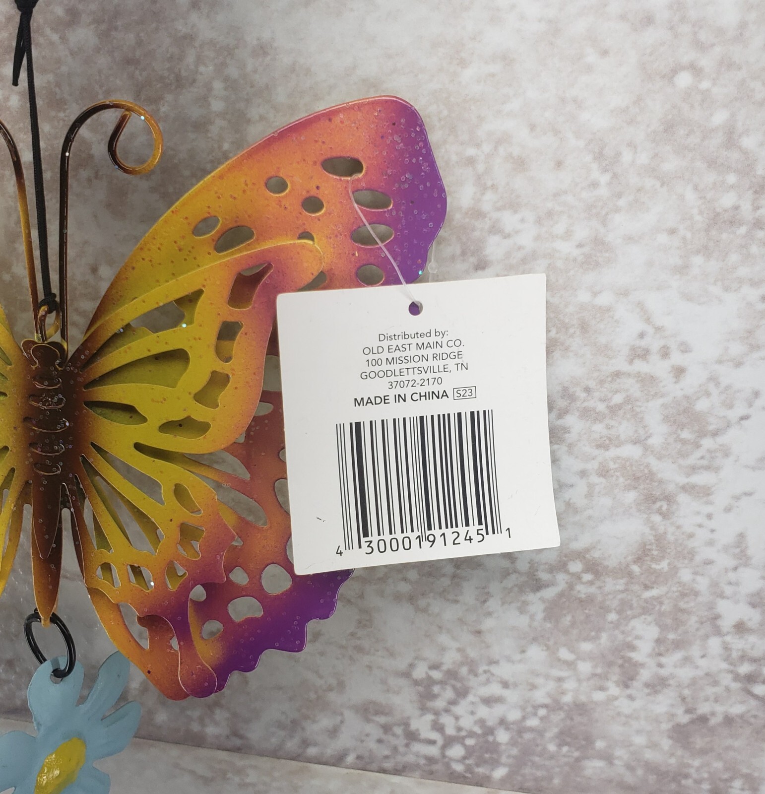 3D Butterfly Flower Decorative Hanging Indoor Outdoor Metal Sign True Living