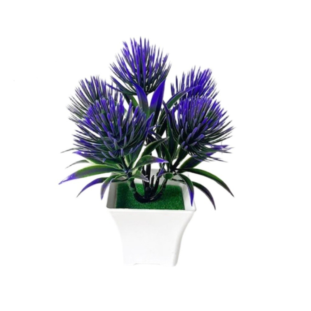 Artificial For MINI Pine Needle Grass Plant for Home Office Decor 15.5cm