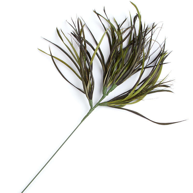 Factory Direct Craft Colorful Moss Green Feather Accenting Sprays | 2 Spray