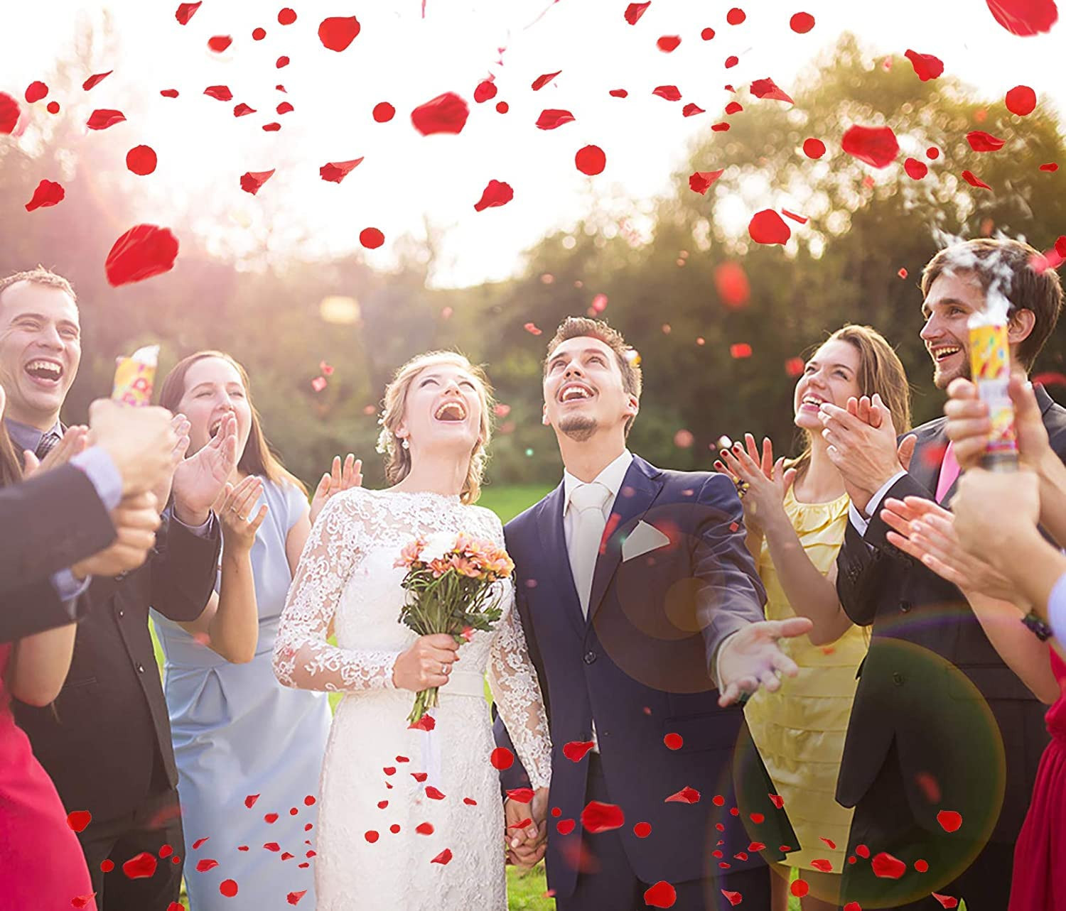 3000 Pcs Rose Petals Artificial Flowers for Valentine’s Day Wedding Decor Rom…