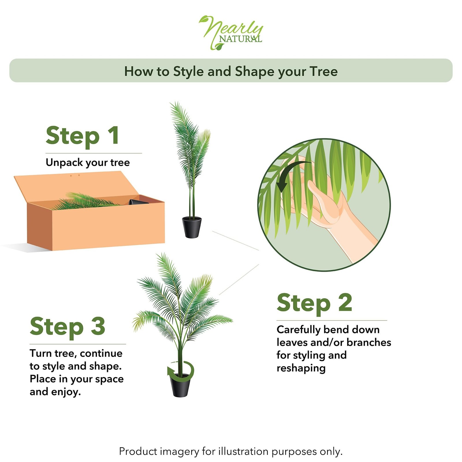 Nearly Natural 4ft. Golden Cane Palm Artificial Tree Palm Tree