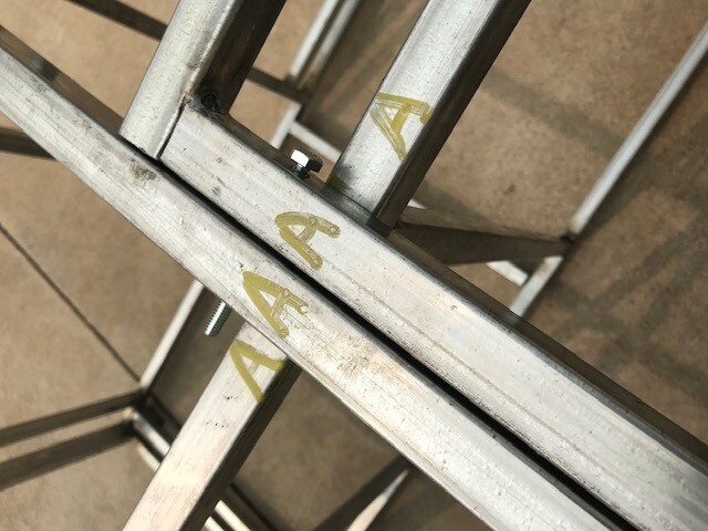 BBQ Island frame kit DIY 9′ “L”