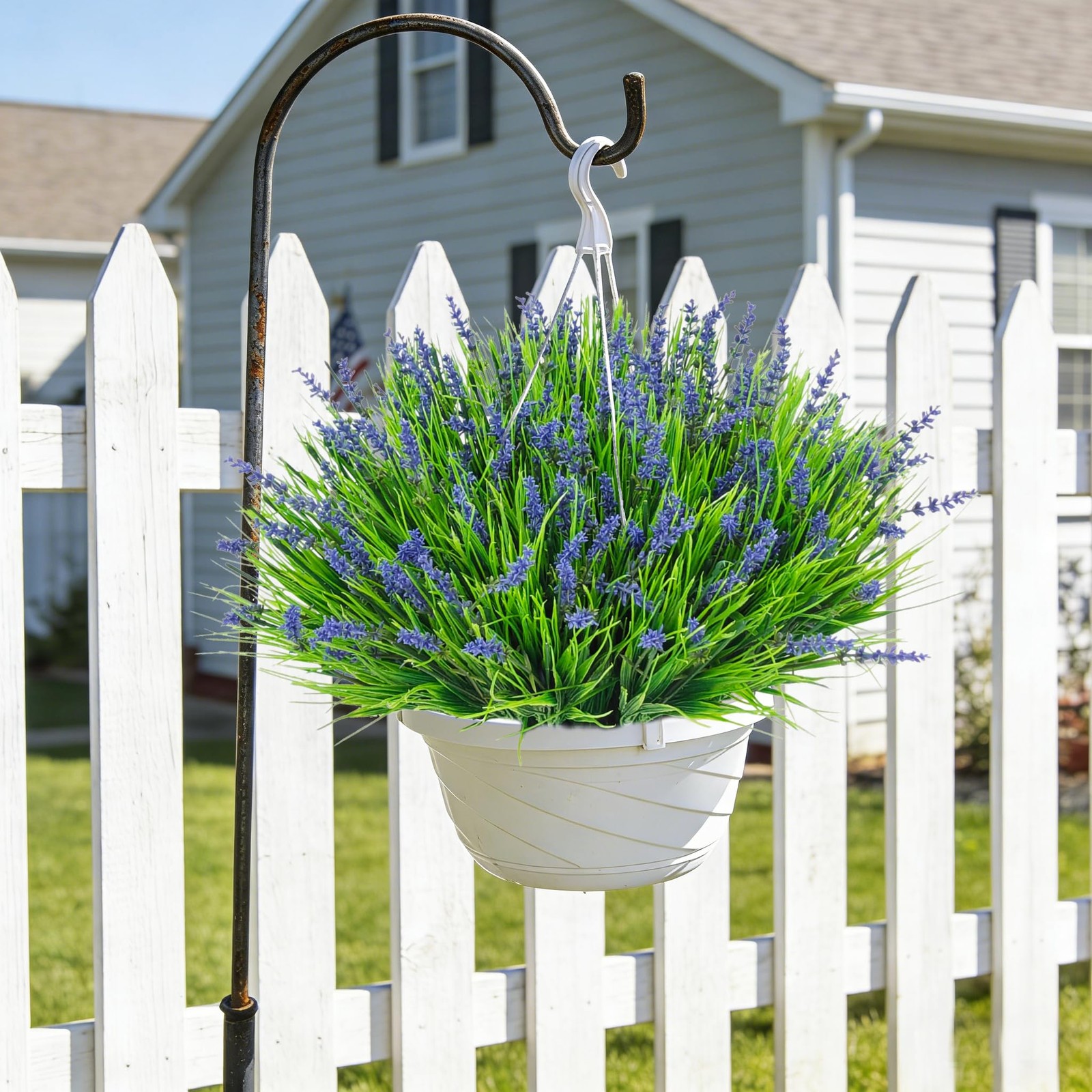 Besteek 24 Bundles Artificial Plants Flowers Outdoor, Faux Lavender Flowers F…
