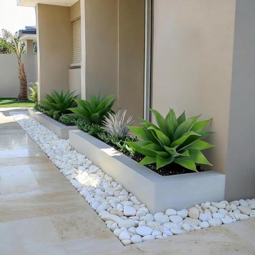 14 Inch Agave Plant Artificial Outdoor – 2 PCS UV Resistant Outdoor 14″ Green