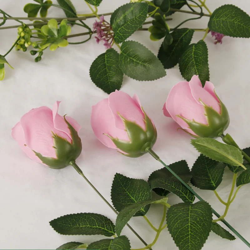 50pcs/lot Artificial Flower Roses Heads Dia4.5cm Beauty Wedding Valentine’s Day