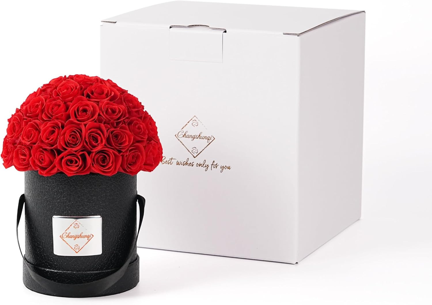 Flowers Roses Forever Gifts for Women – 49 Preserved Flowers Real Roses Birthday