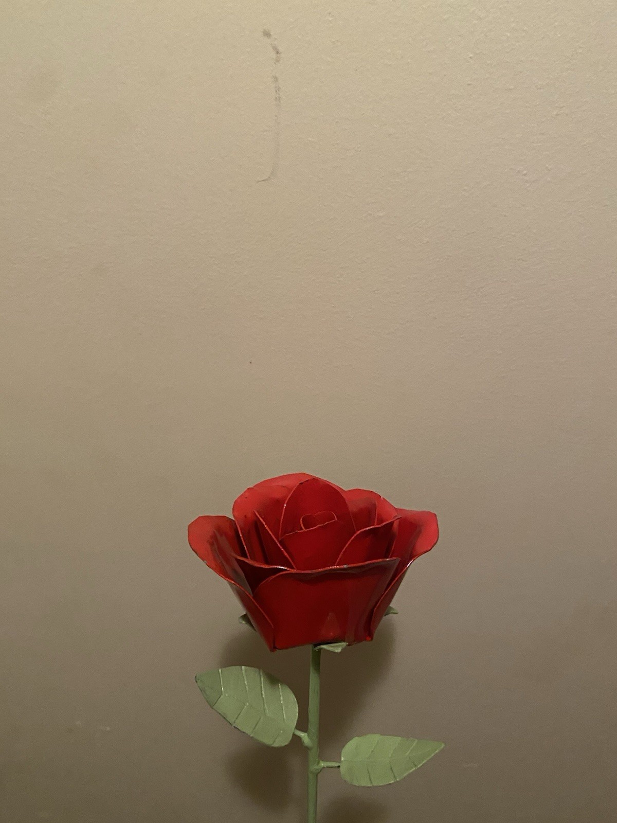 Handmade welded rose