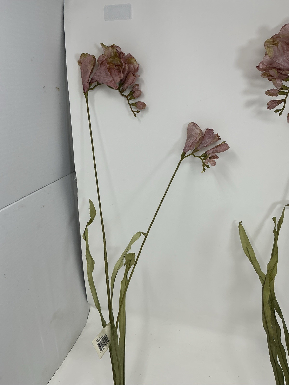 Freesia Spray Floral Pick 30” Long Pink w Green Tips 3 Picks Vase Filler NOS