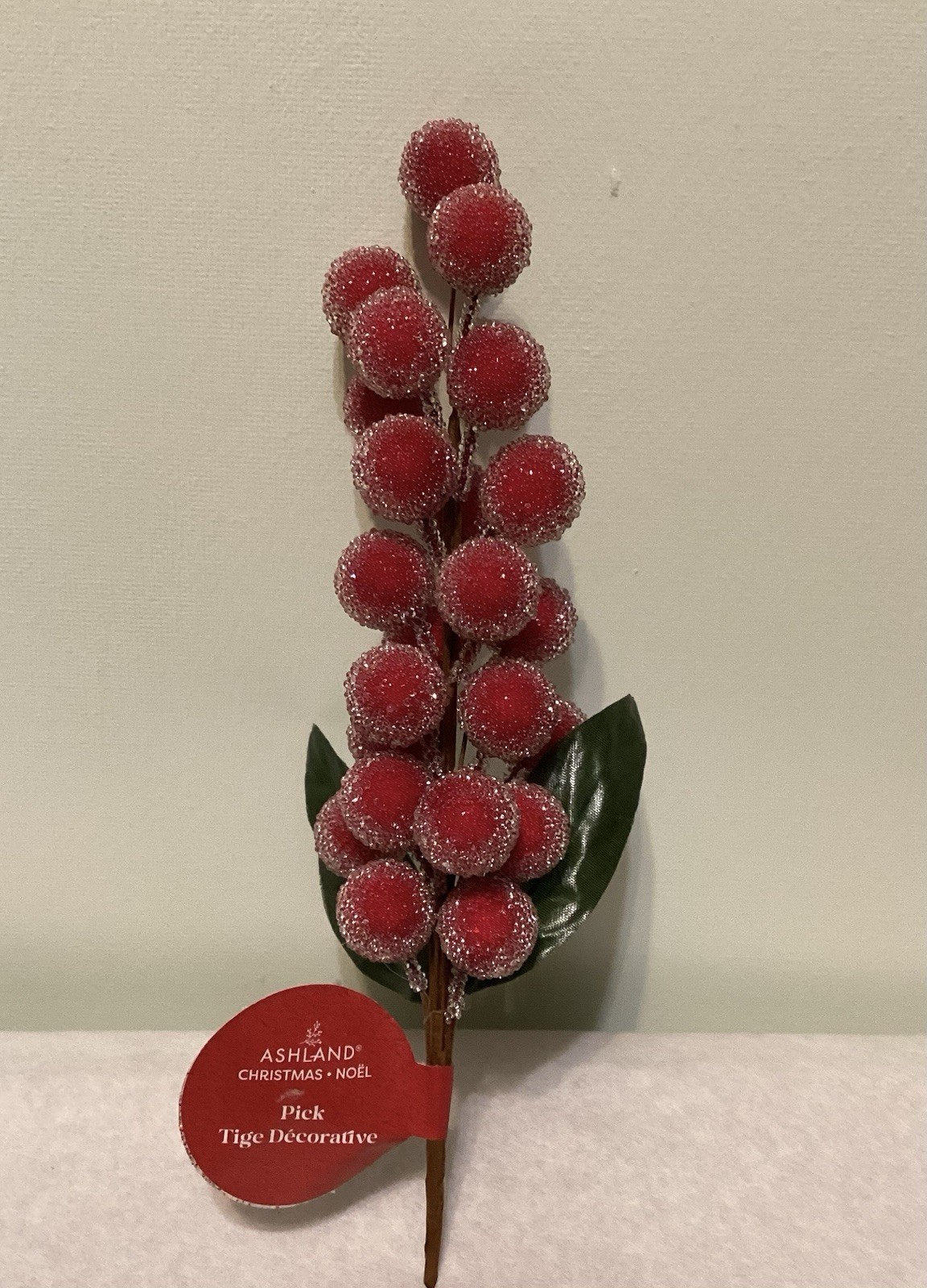 Four Ashland Sugared Holly Berry Picks