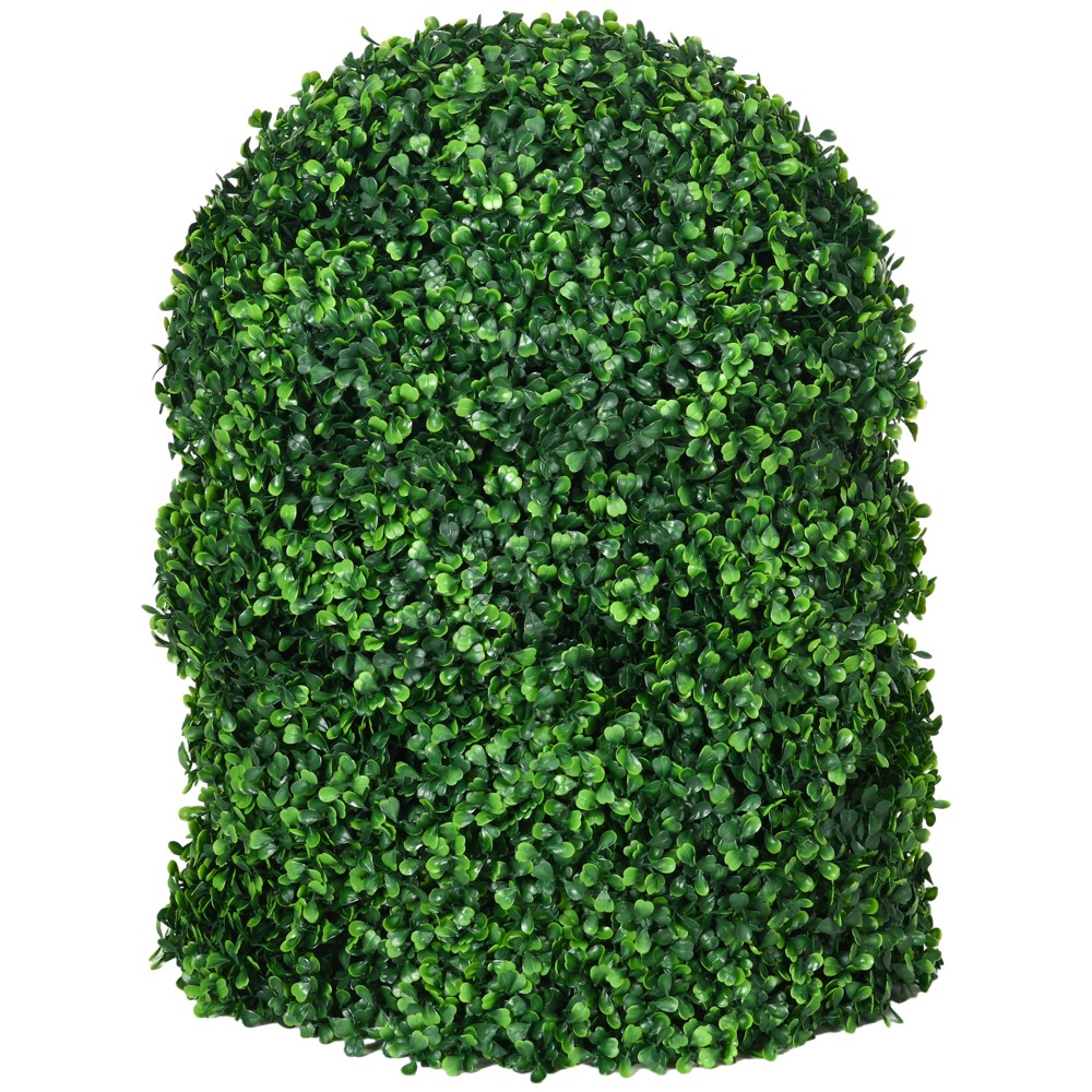 2Pcs 15.75″ Faux Boxwood Ball Trees Indoor Outdoor Living Room Office Decor