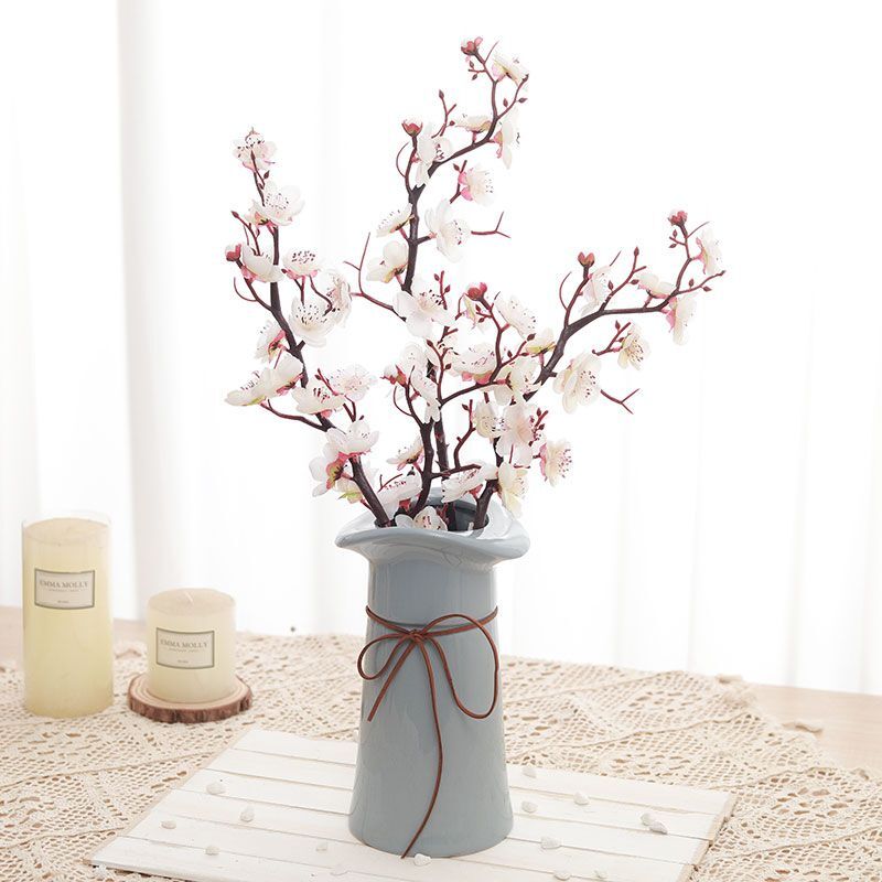 60cm Long Artificial Plum Flower Silk Petals Spring Winter Home Garden Decor NEW
