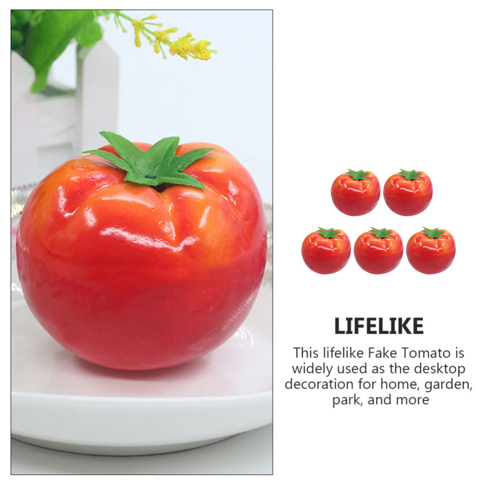 Simulated Tomato Models Lifelike Tomato Models Fake Tomato Figurines New