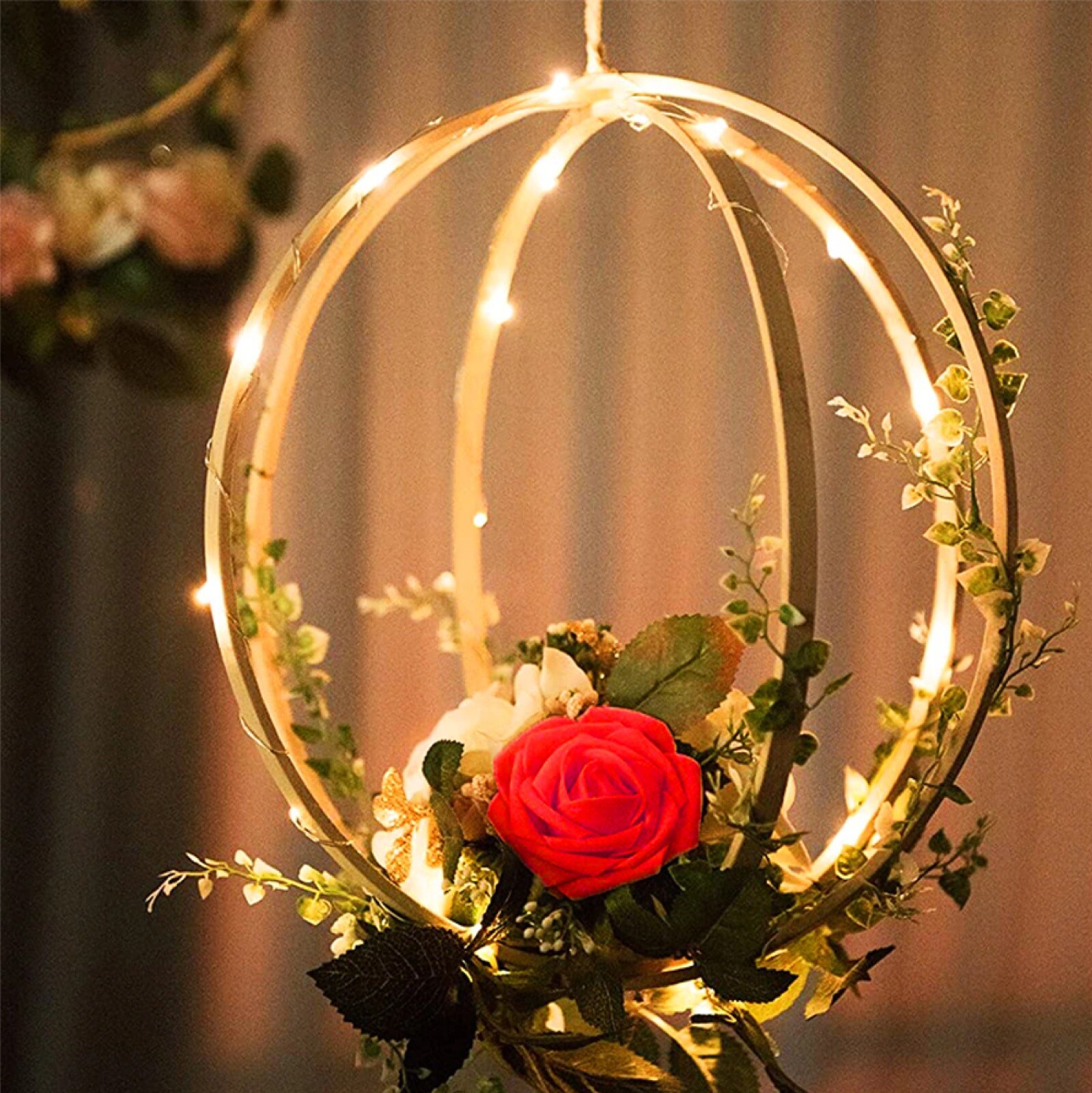25 Artificial Flowers Rose Floral Bridal Wedding Bouquet Home Party Decoration