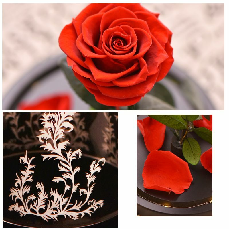 Eternal Rose Flowers In Glass Christmas Love Mothers Valentines Day Gifts Womens