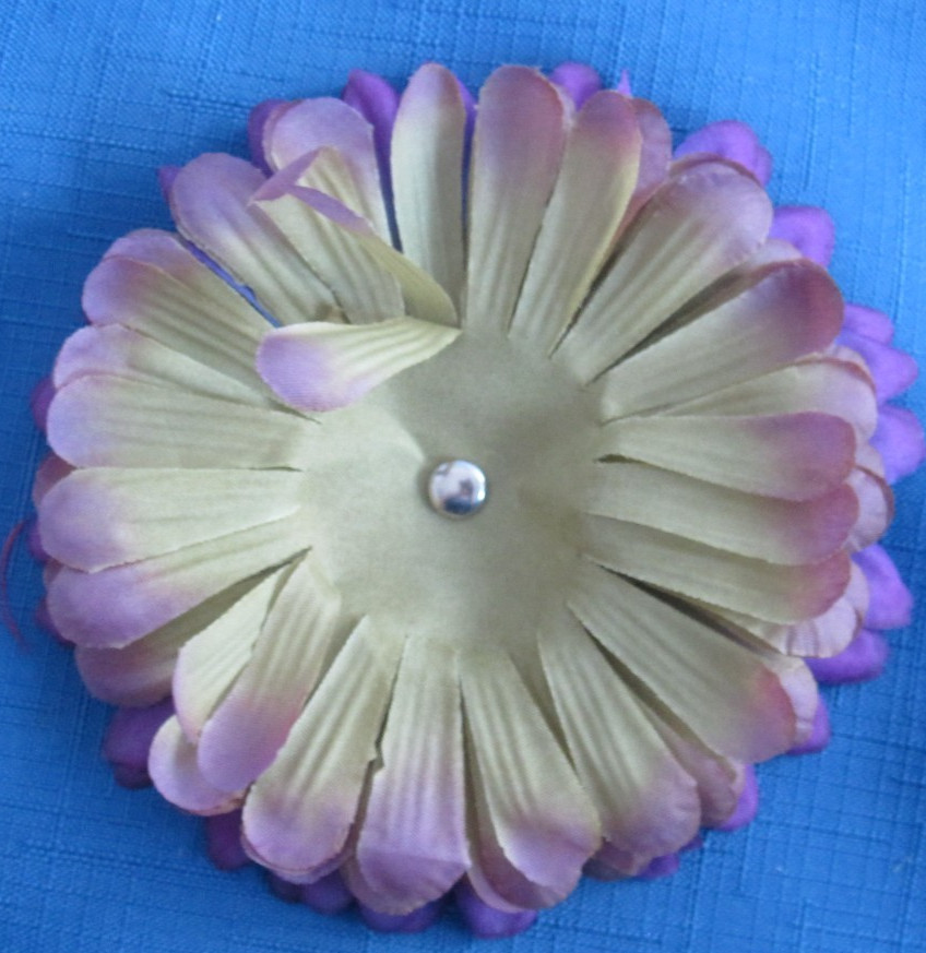 #3 Lot-12 Layers Used Silk Flower Petals 3.5-5″ Brads Multiple Colors Sizes