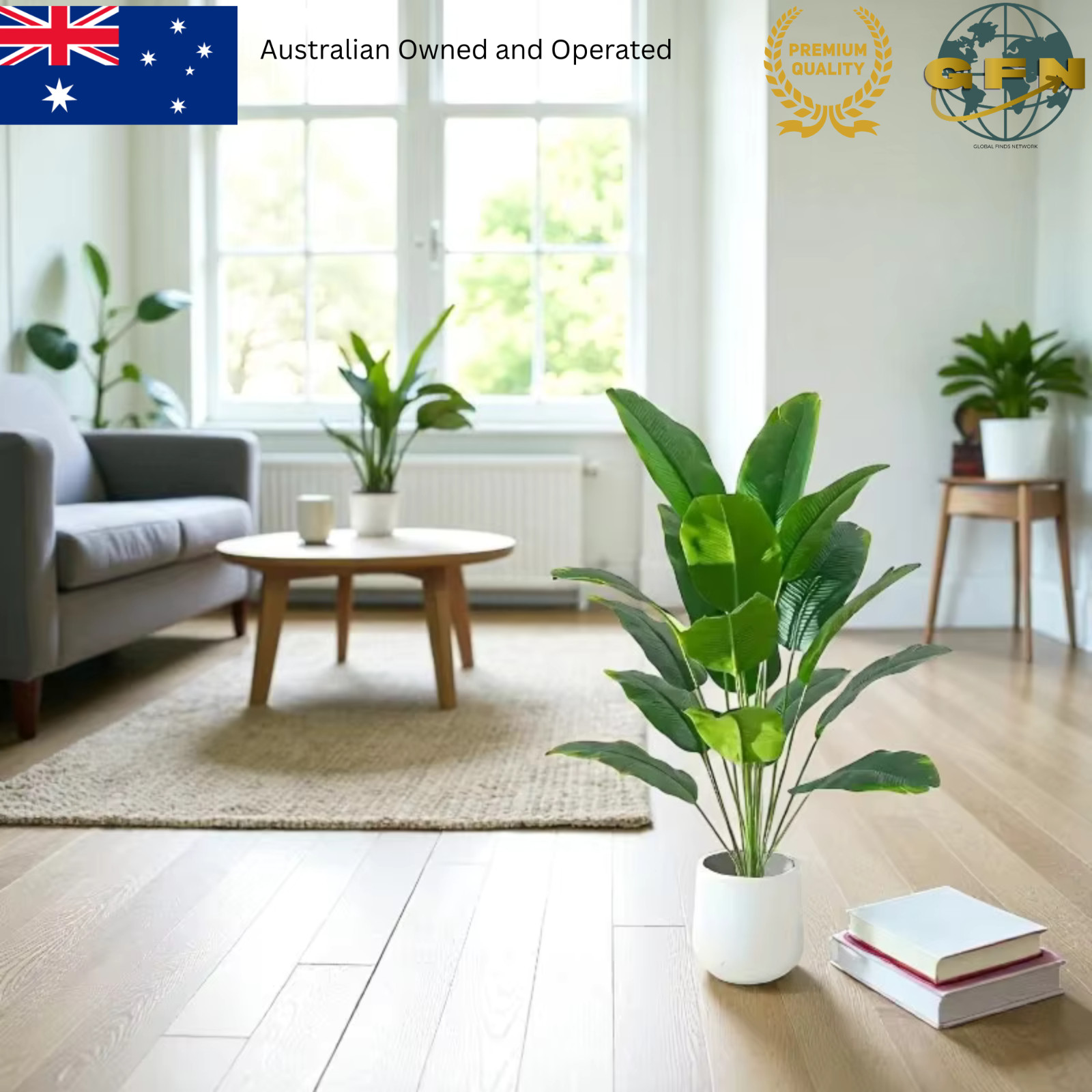 Artificial Palm Tree Plant Large Tropical Monstera Banana Leaves Faux Home Decor