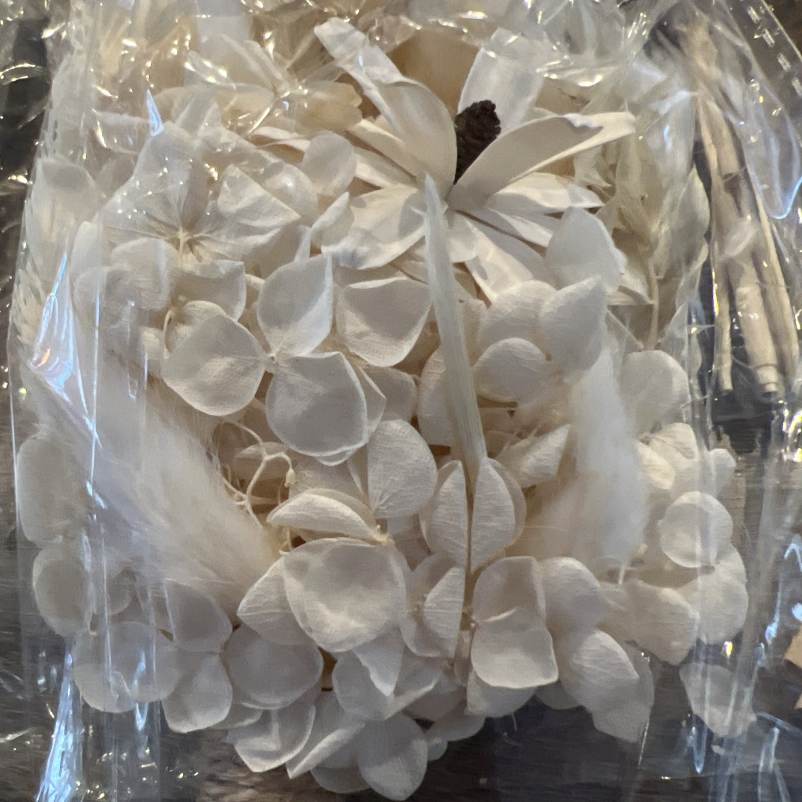 Mini Dried Flower Bouquet, 5 Pcs Pampas Grass Natural Wildflower w/ Stem