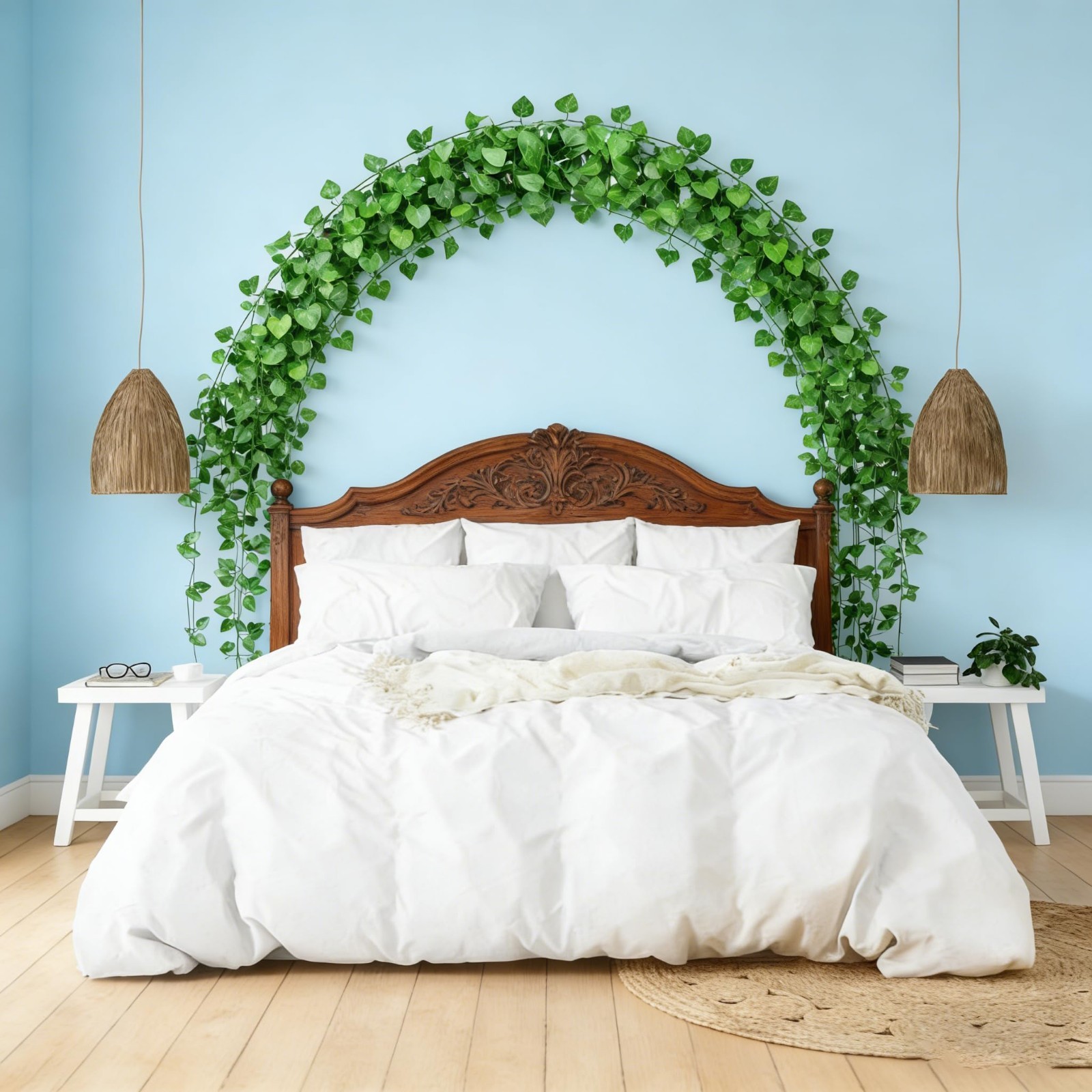 24 Pack Fake Vines 168ft Artificial Ivy Greenery Garland for Home Wedding Decor