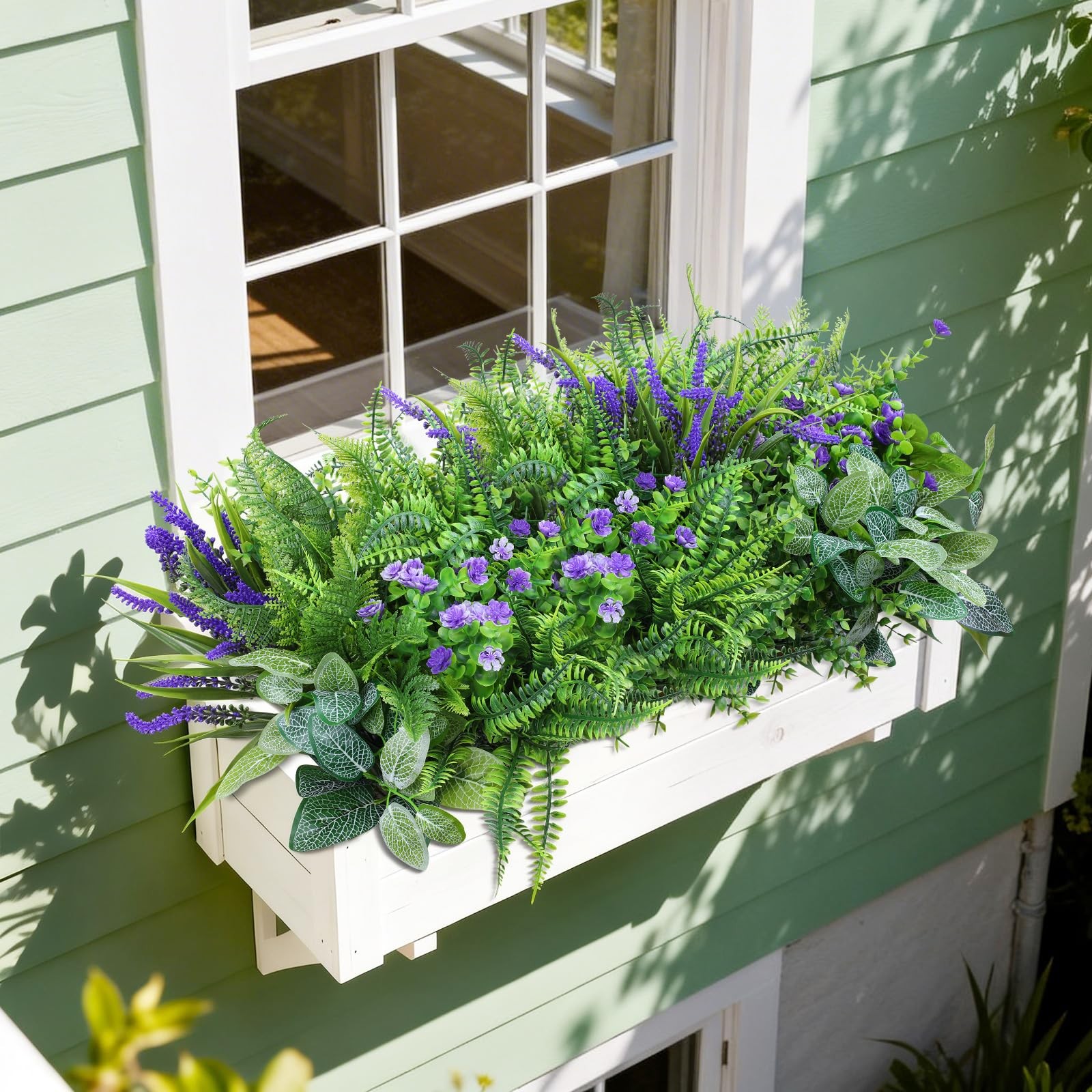 Best INQCMY Artificial Fake Plants Flowers for Outdoor 12 Bundles UV Resistant