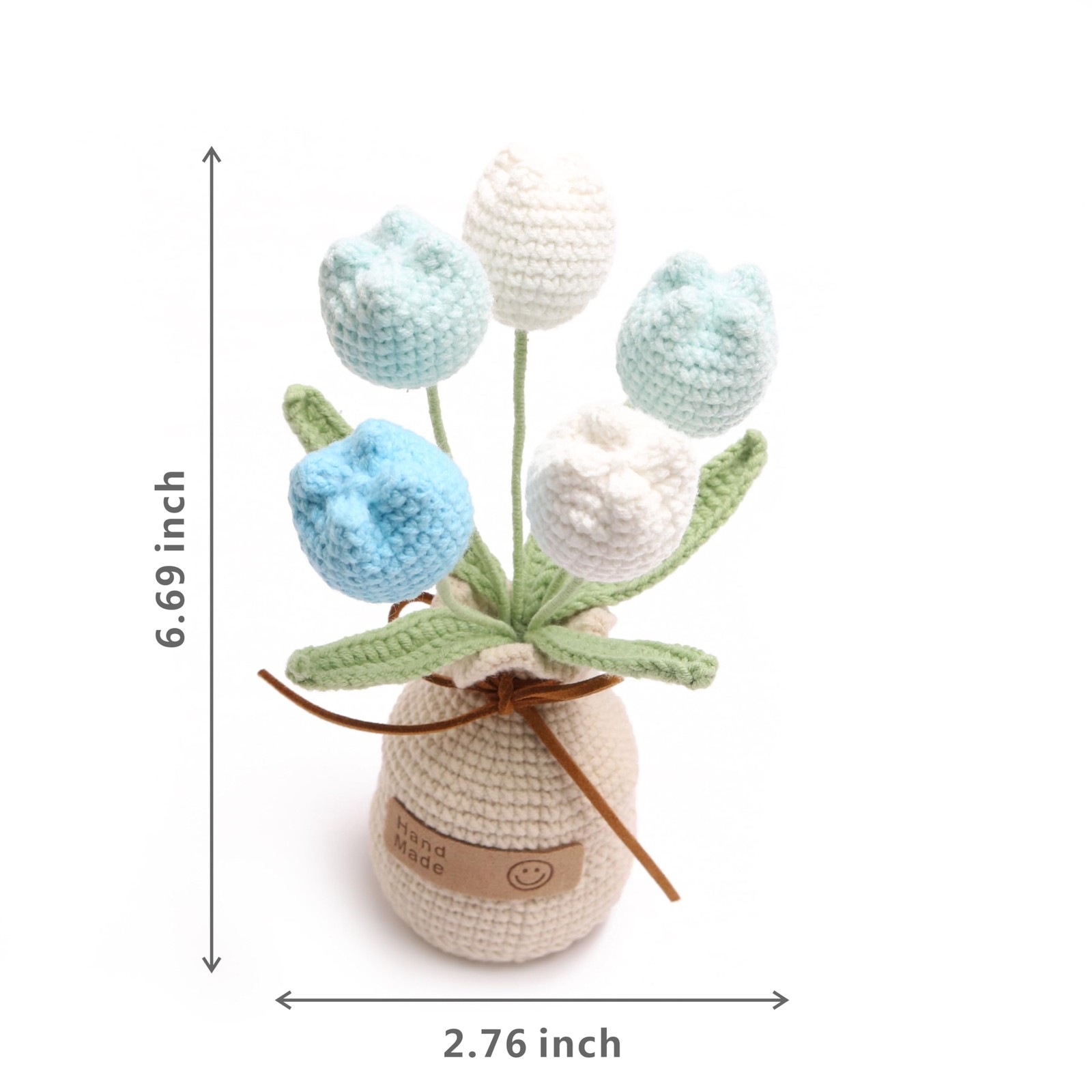 Crocheted Tulips Hand-Woven Potted Plants Permanent Tulips Used for Creative …