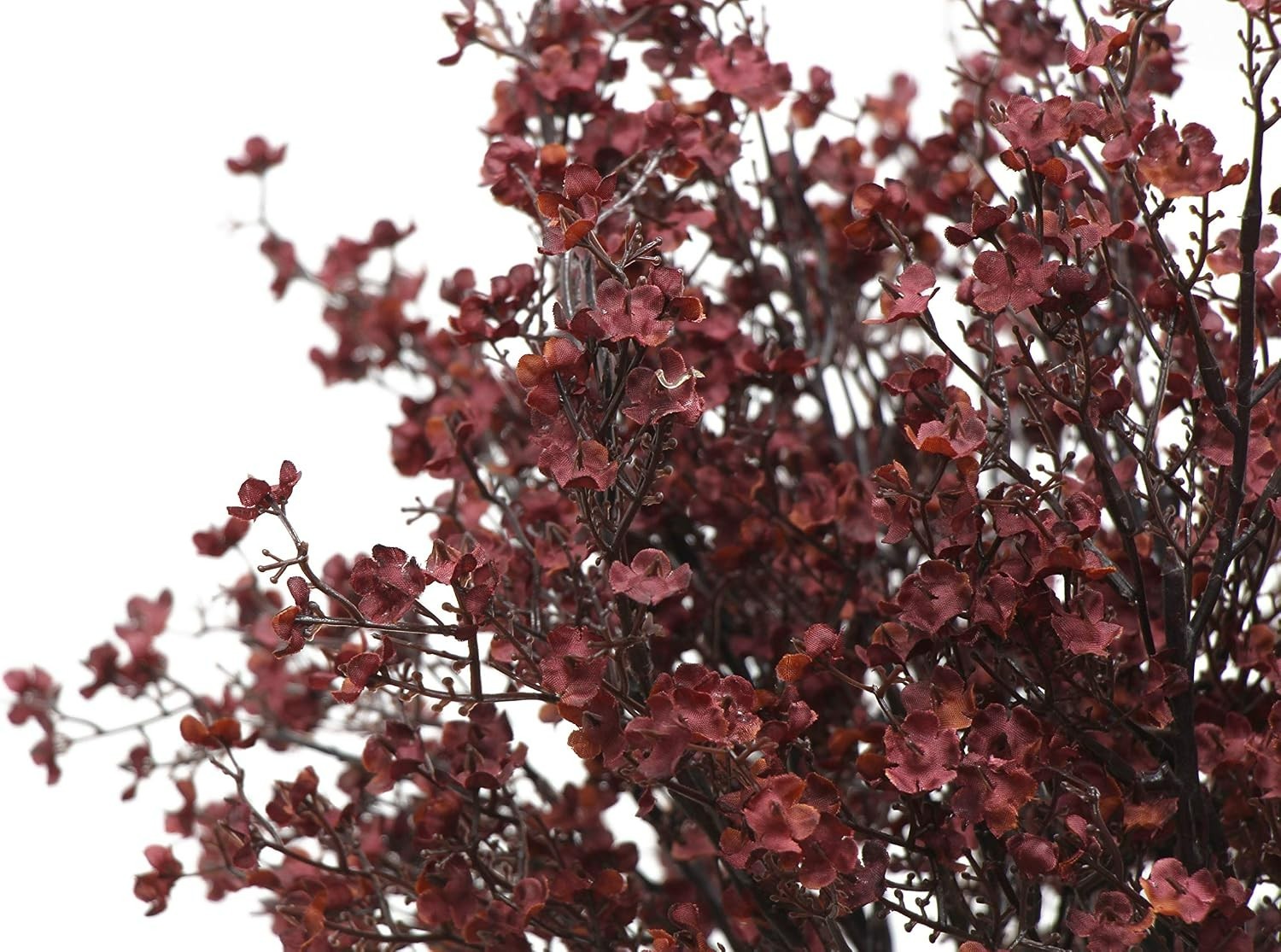 Elegant Burgundy Silk Artificial Baby’s Breath – 6 Bundle for Home Decor