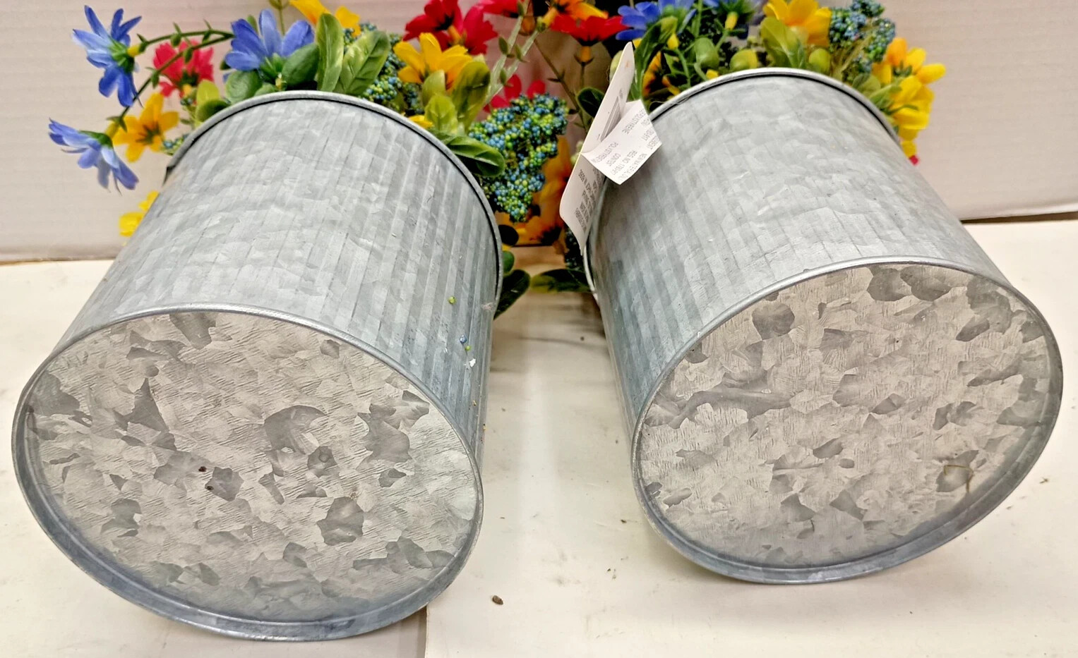 Ashland Artificial Faux Plants Tabletop Centerpiece with 2 Pack Potted Decor