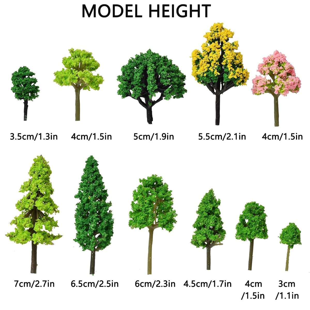 Model Trees for Diorama Small, Model Trees for Crafts, Mixed Plants for Land …