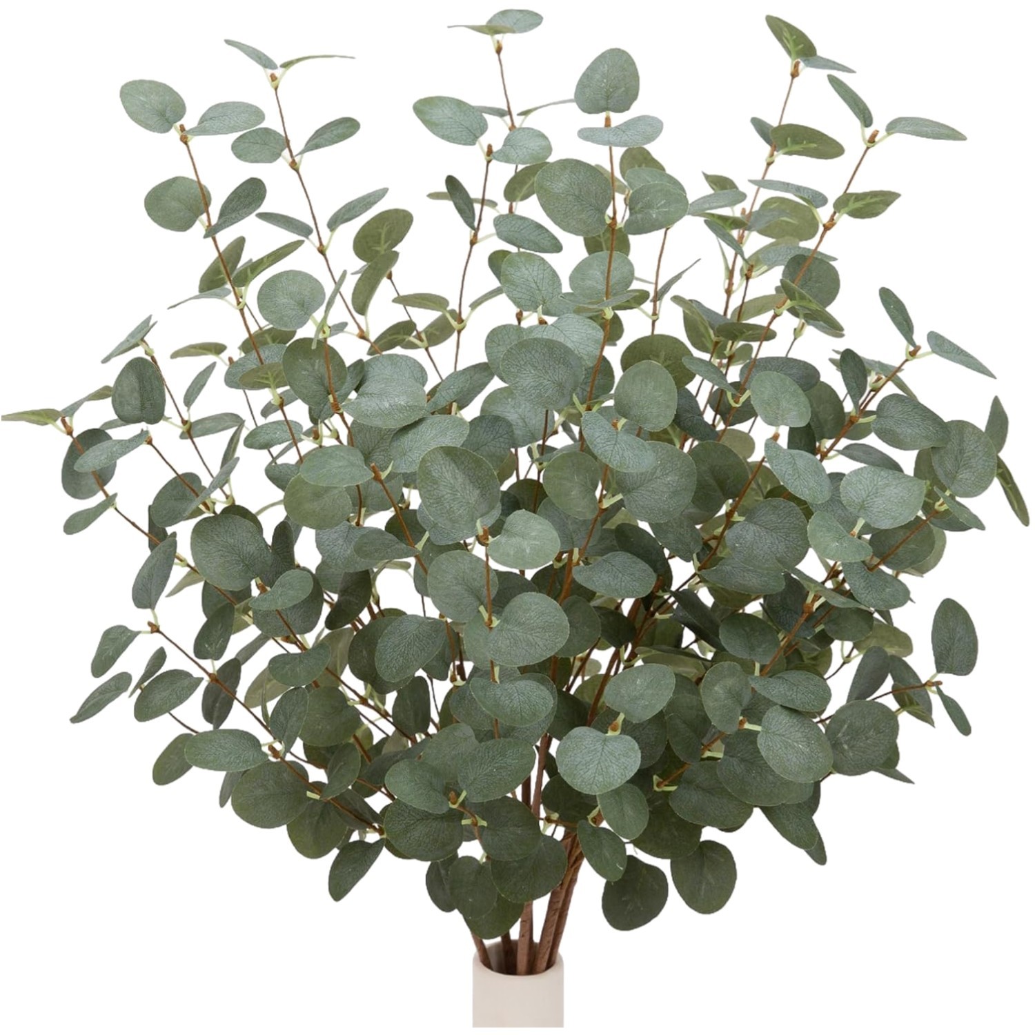 Durable 12-Pack Dark Green Eucalyptus Stems – Add a Touch of Nature Indoors
