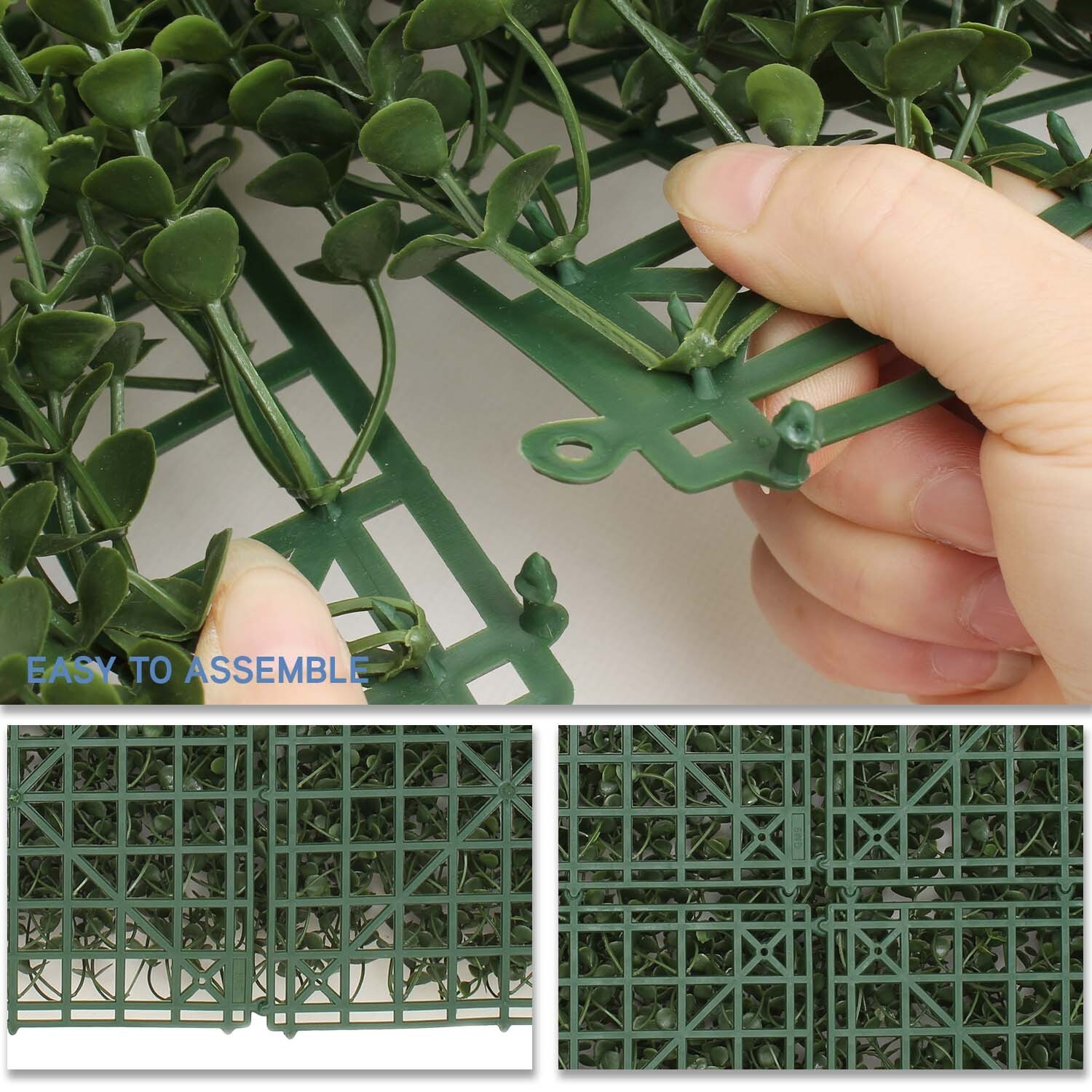 Clearance Sale 20″ Artificial Olive Buxus Leaf Fence Panel Home Holiday Decor