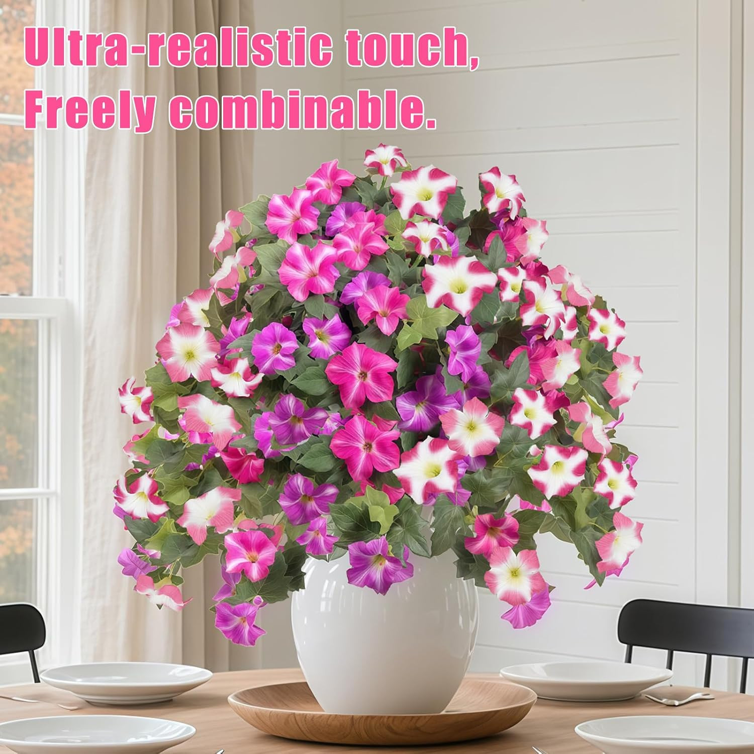 UV Resistant Artificial Flowers – Waterproof Silk Plants for Outdoor Decor