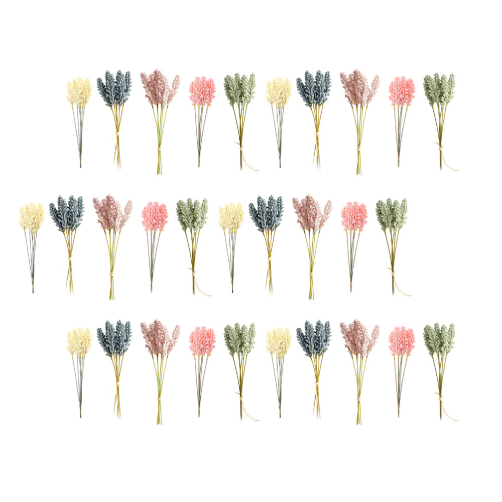 30PCS Real Touch Wedding Bouquet Vase Filler Stems Artificial Flower Branch