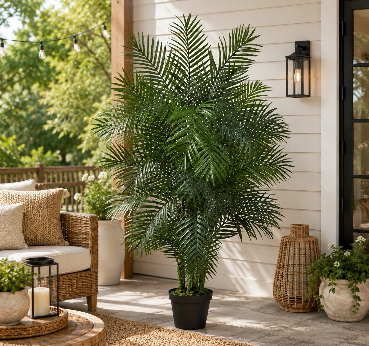 78” Artificial Areca Tropical Palm Tree UV (Indoor/Outdoor) Decor. Retail $345