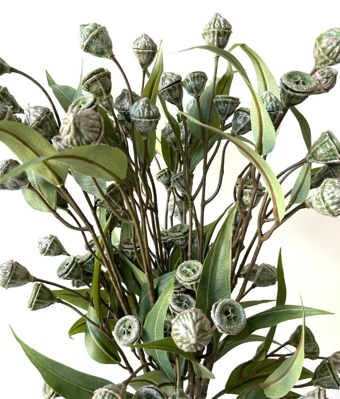 Australian Native Flowers Eucalyptus Seed Pod Stem Artificial Fake Greenery bud