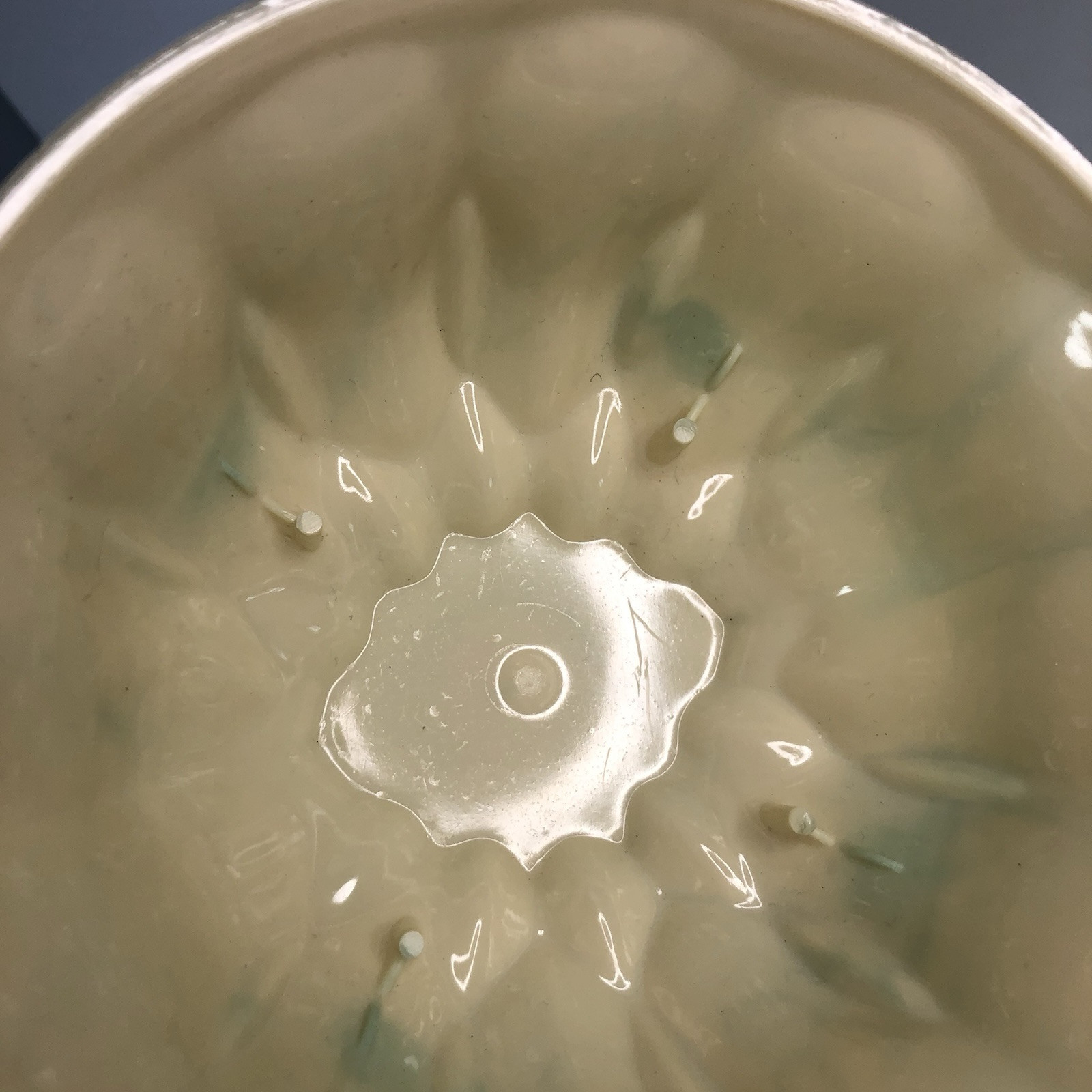 classic pedestal bowl aqua marble swirl plastic floral arrangements flower pot
