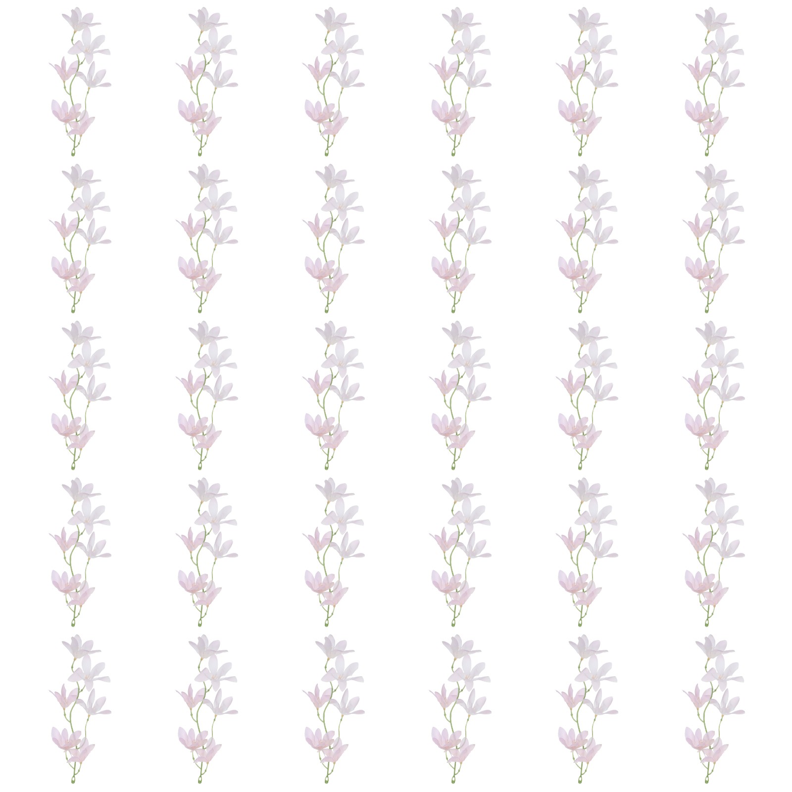 Orchids Fake Flowers 30 Pcs Artificial Flower Hairpin Wedding Shell Pink