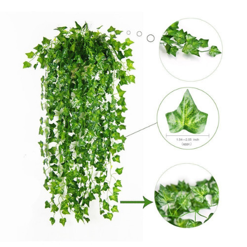 12 Pack 84ft Artificial Ivy Garland, UV Resistant Fake Silk Ivy Vines