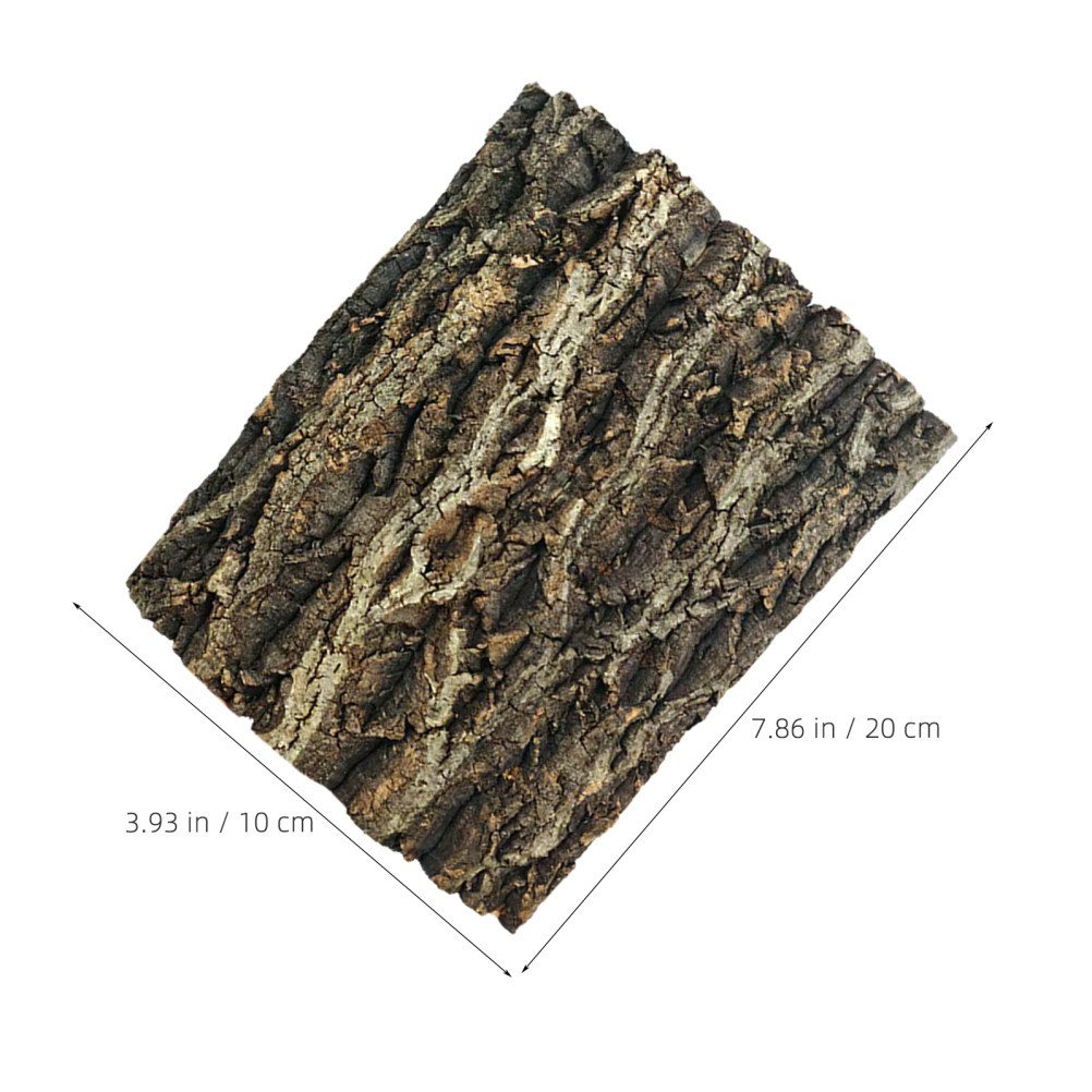 5Pcs Natural Cork Bark Sheets for Aquarium Reptile Climbing Wall Decor